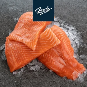 Fassler Sashimi Grade Salmon Portion Skinless (950G-1KG)